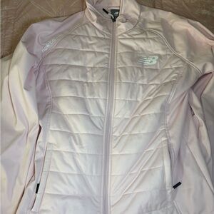 New Balance Light Pink Quilted Puffer Jacket